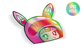 Racer Chibi Moon Peeker- Spot holo new Drift bunny decals